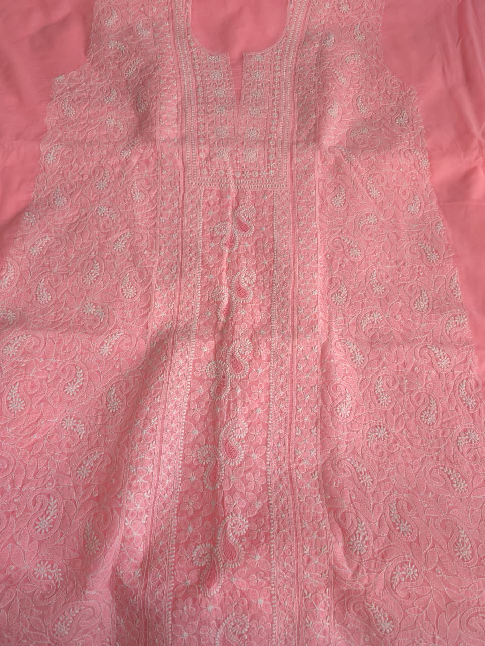 Designer cotton full suit with beautiful dupatta