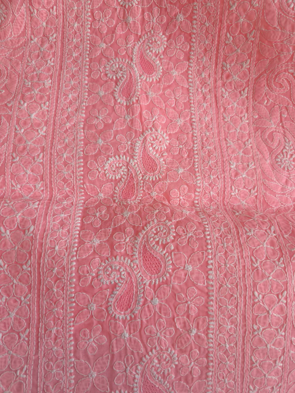 Designer cotton full suit with beautiful dupatta