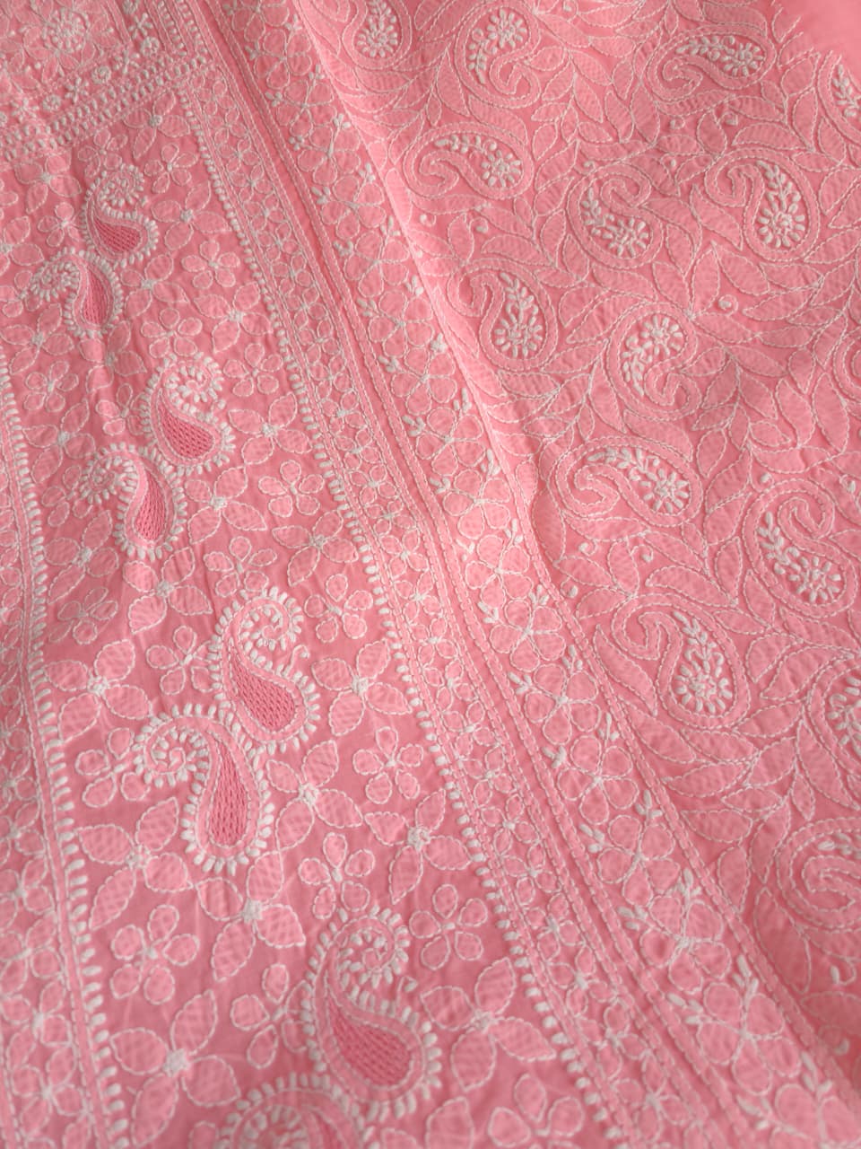 Designer cotton full suit with beautiful dupatta