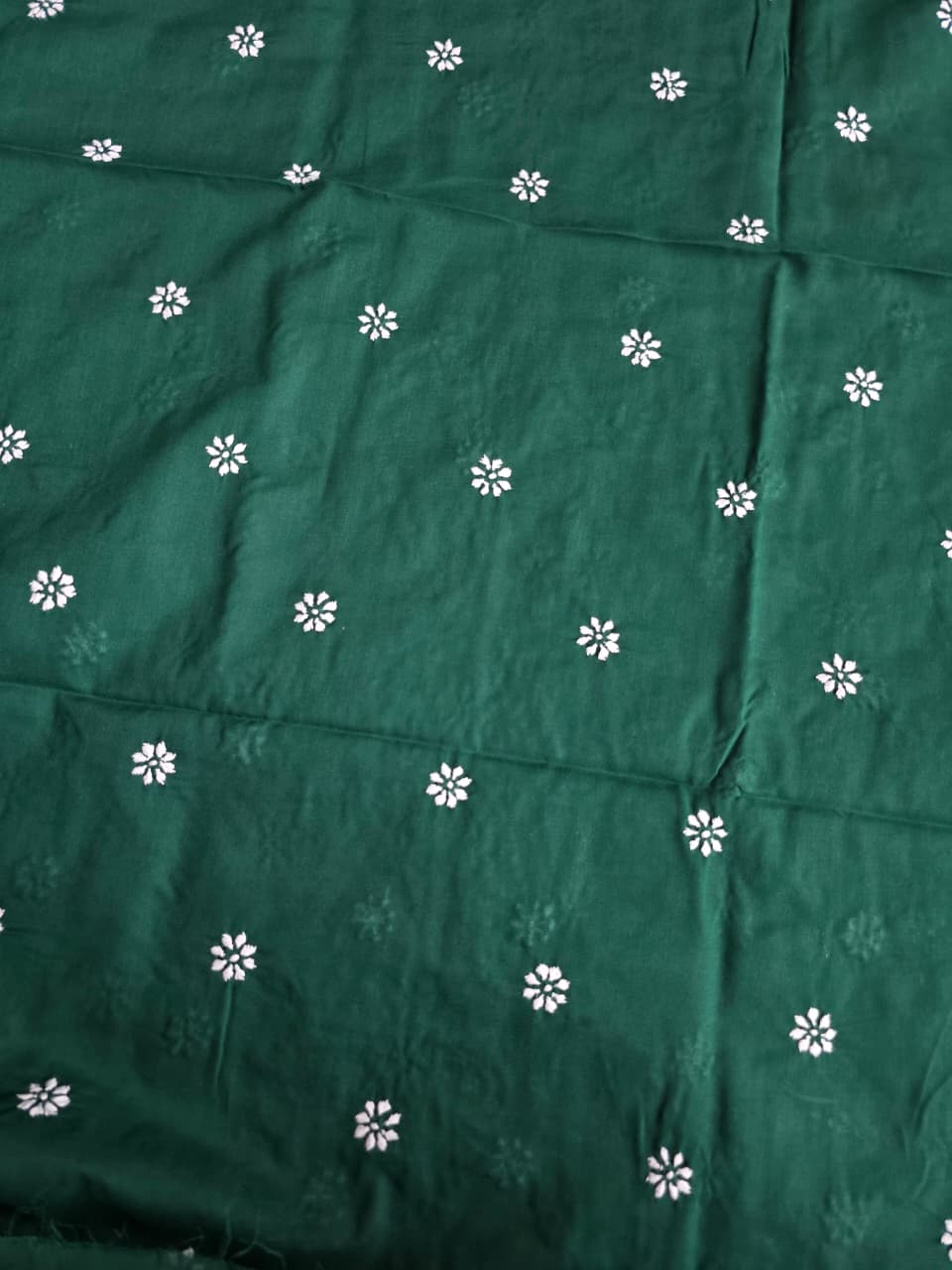 Pure cotton unisex kurta fabric with fine handwork