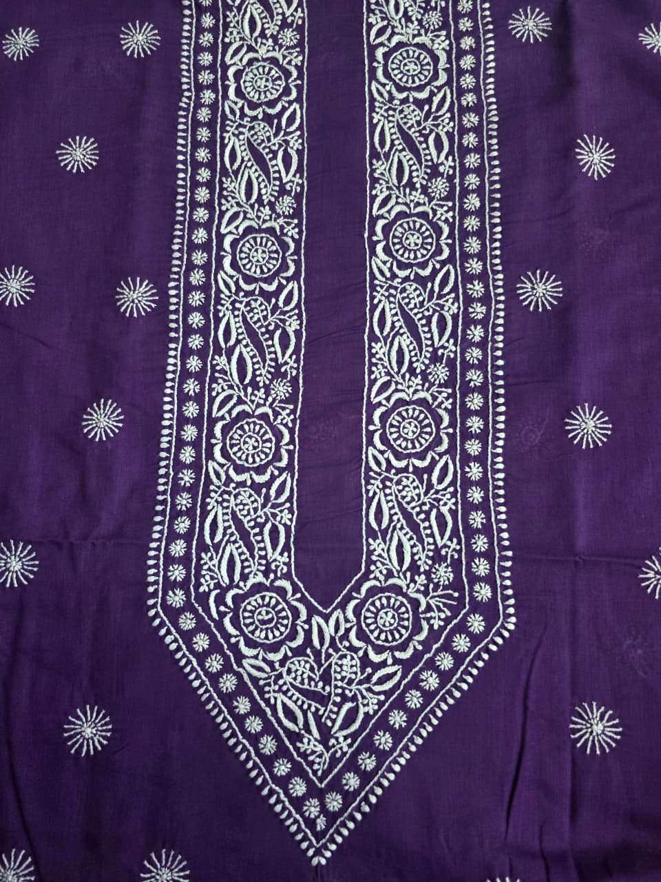 Purple color Unisex pure cotton kurta fabric