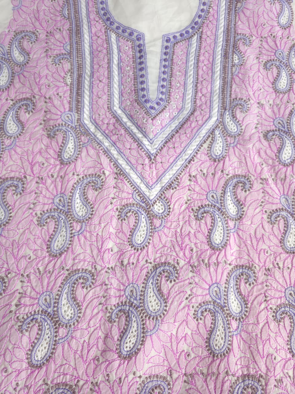 Premium Cotton Full set with contrast handwork and designer dupatta