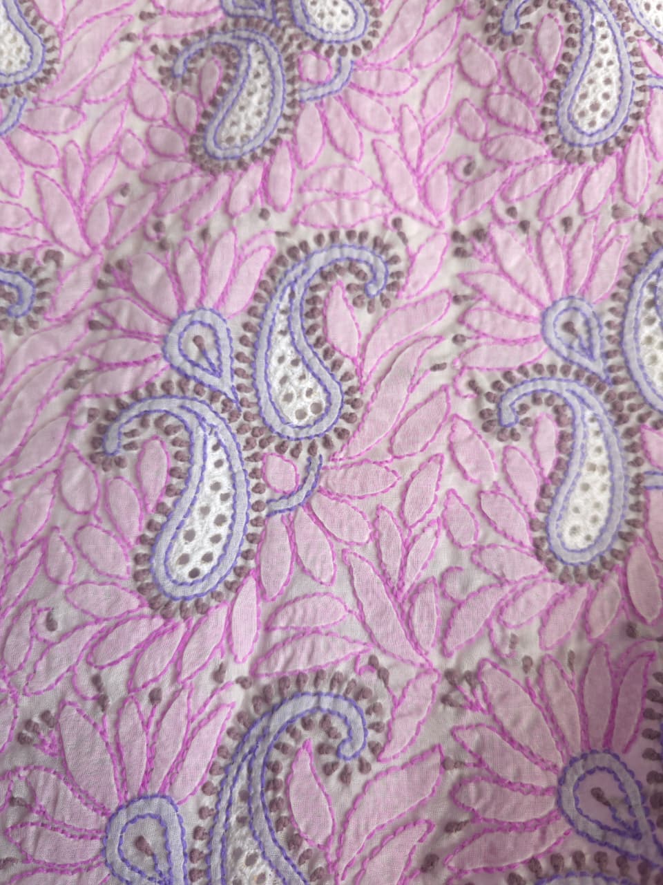 Premium Cotton Full set with contrast handwork and designer dupatta
