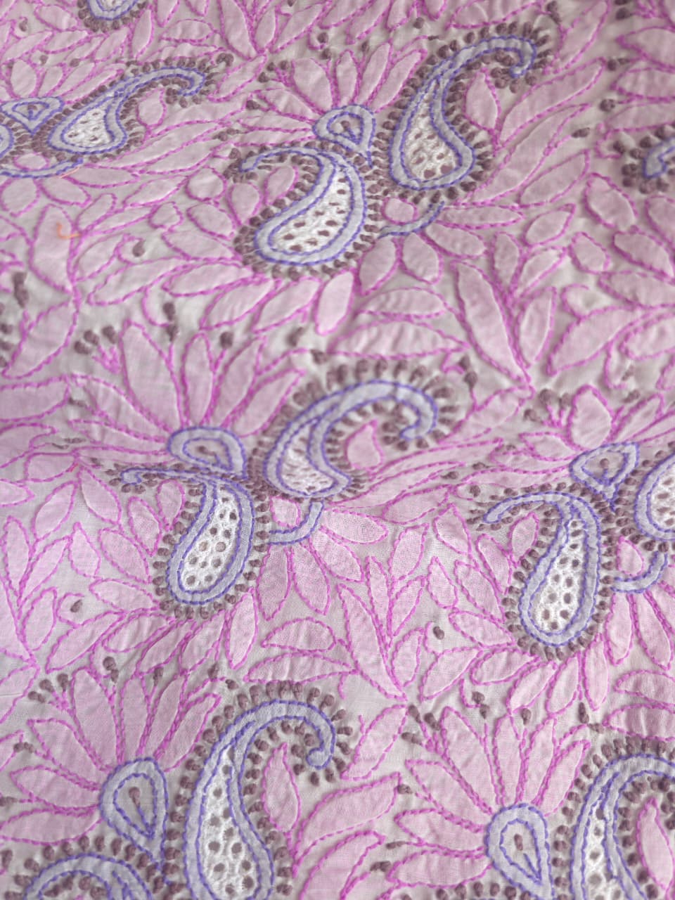 Premium Cotton Full set with contrast handwork and designer dupatta