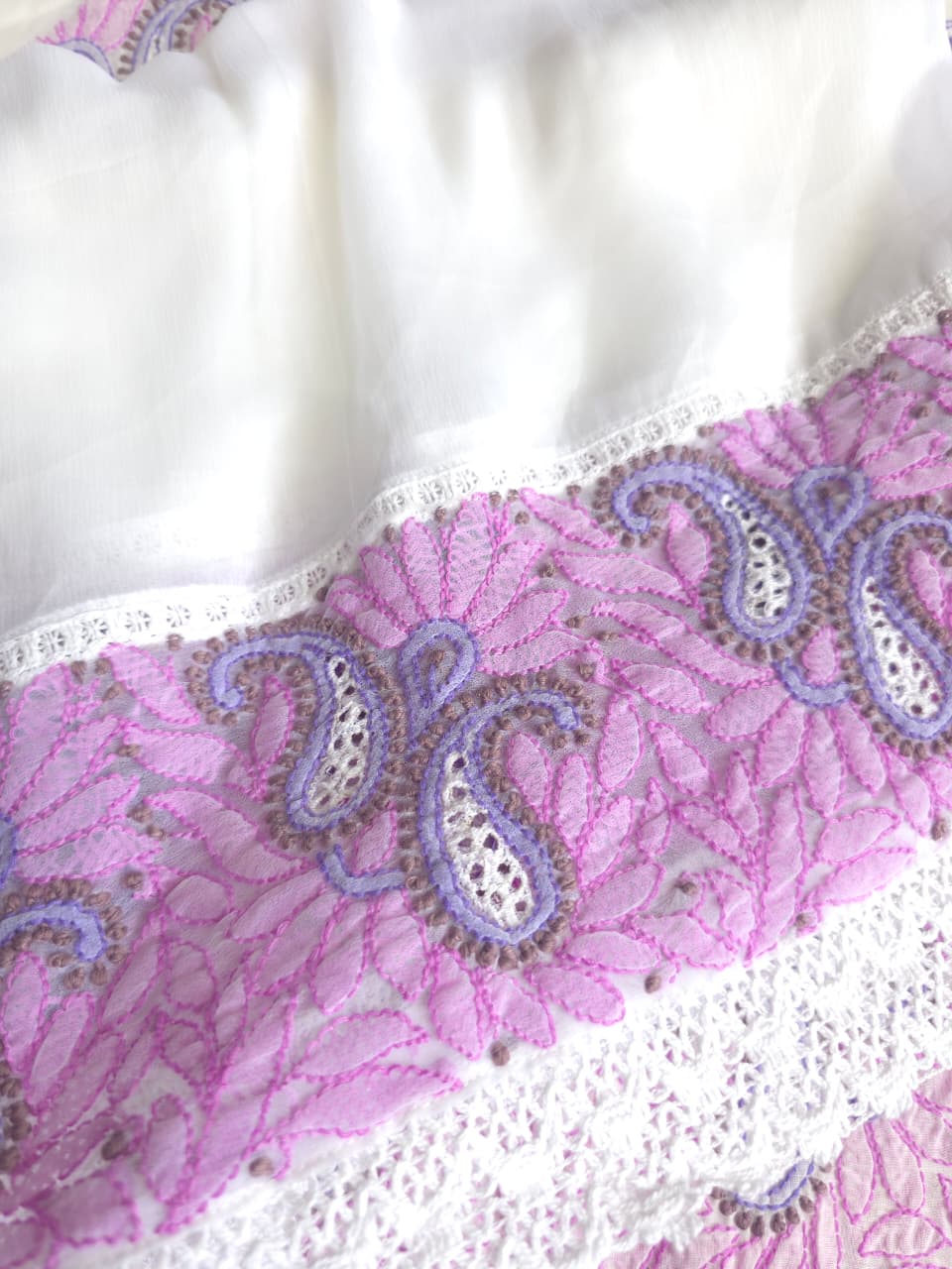 Premium Cotton Full set with contrast handwork and designer dupatta
