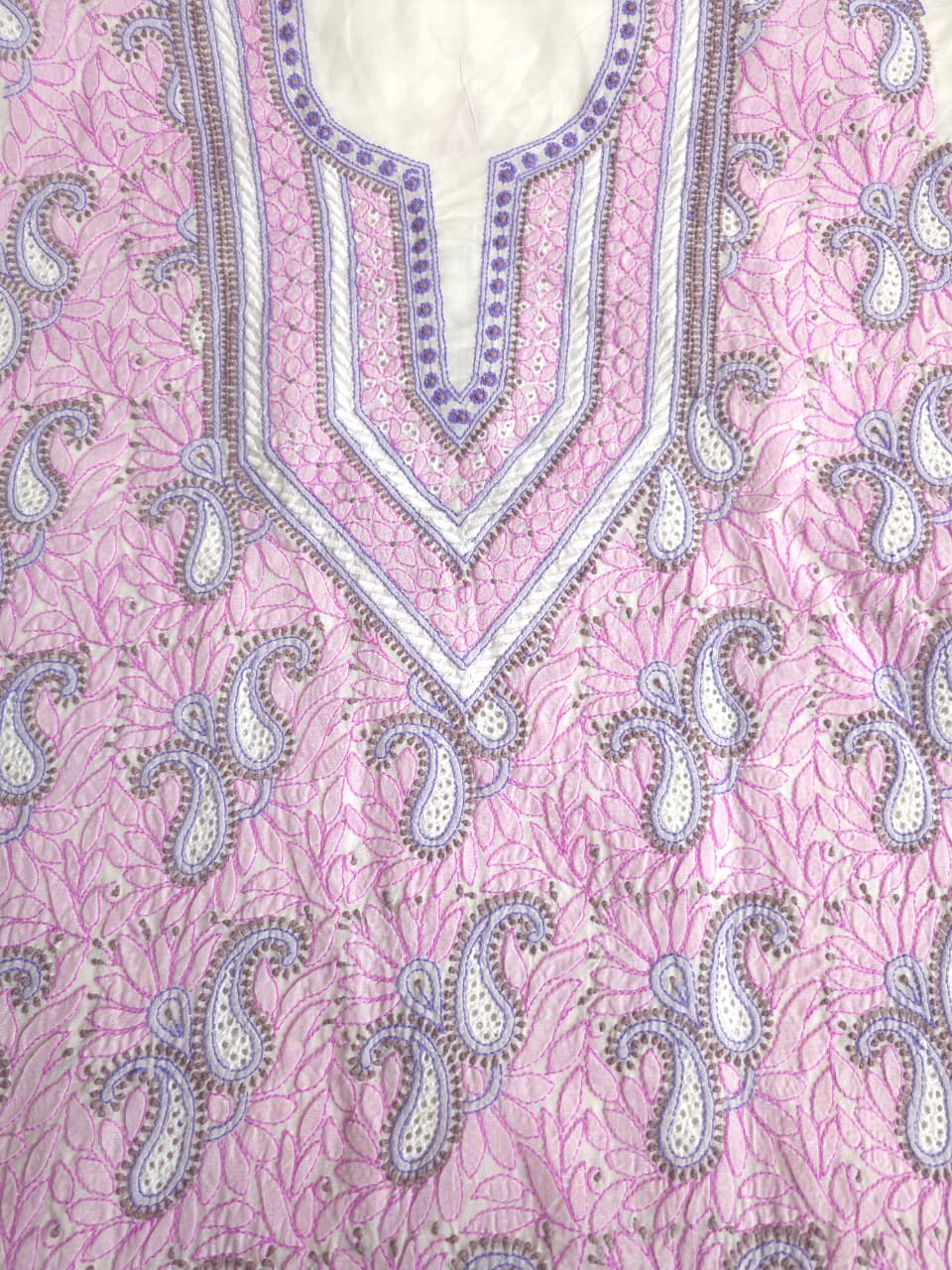 Premium Cotton Full set with contrast handwork and designer dupatta