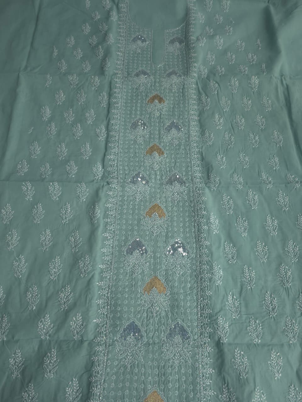 Grey Color full set with beautiful handwork