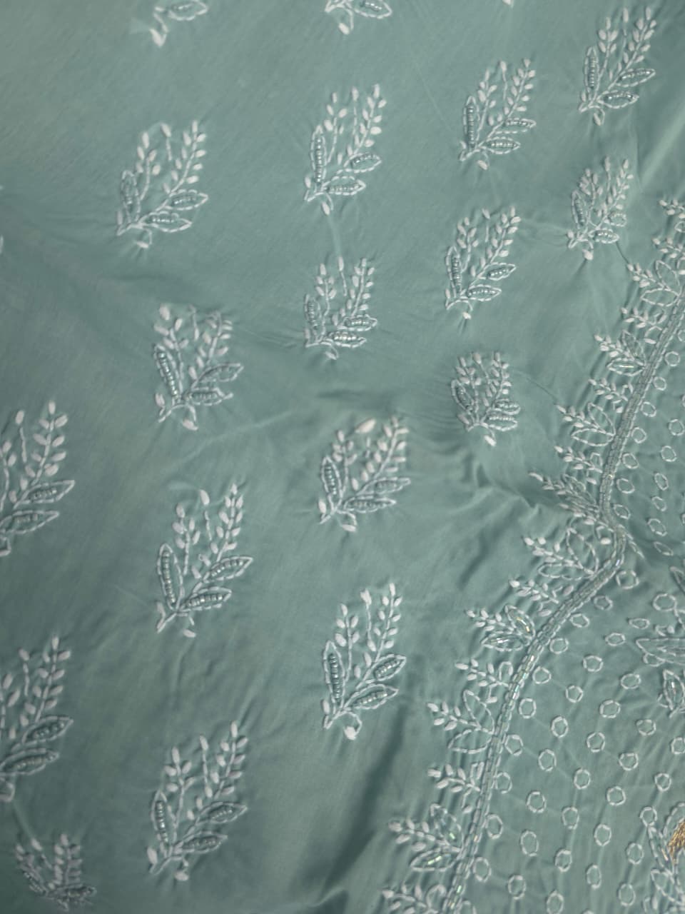 Grey Color full set with beautiful handwork