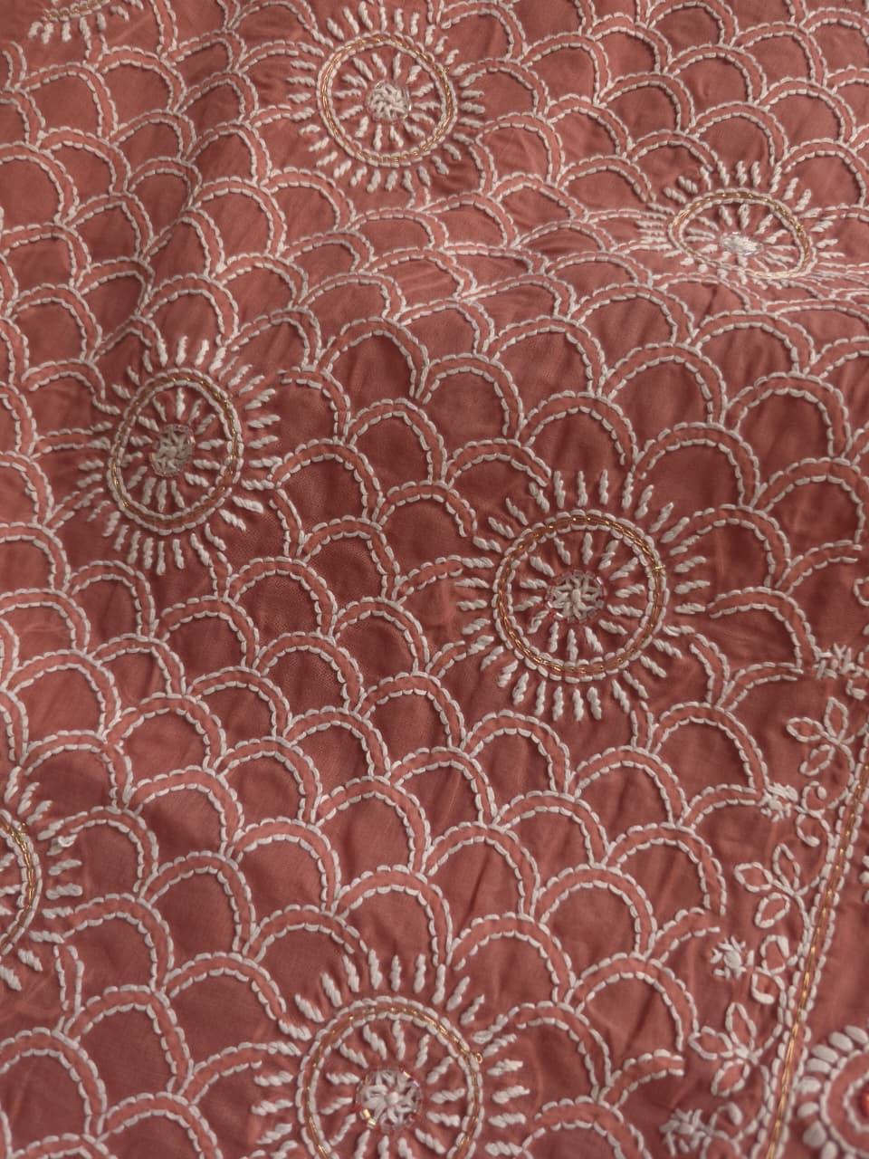 Cotton Full set with fine handwork and add on