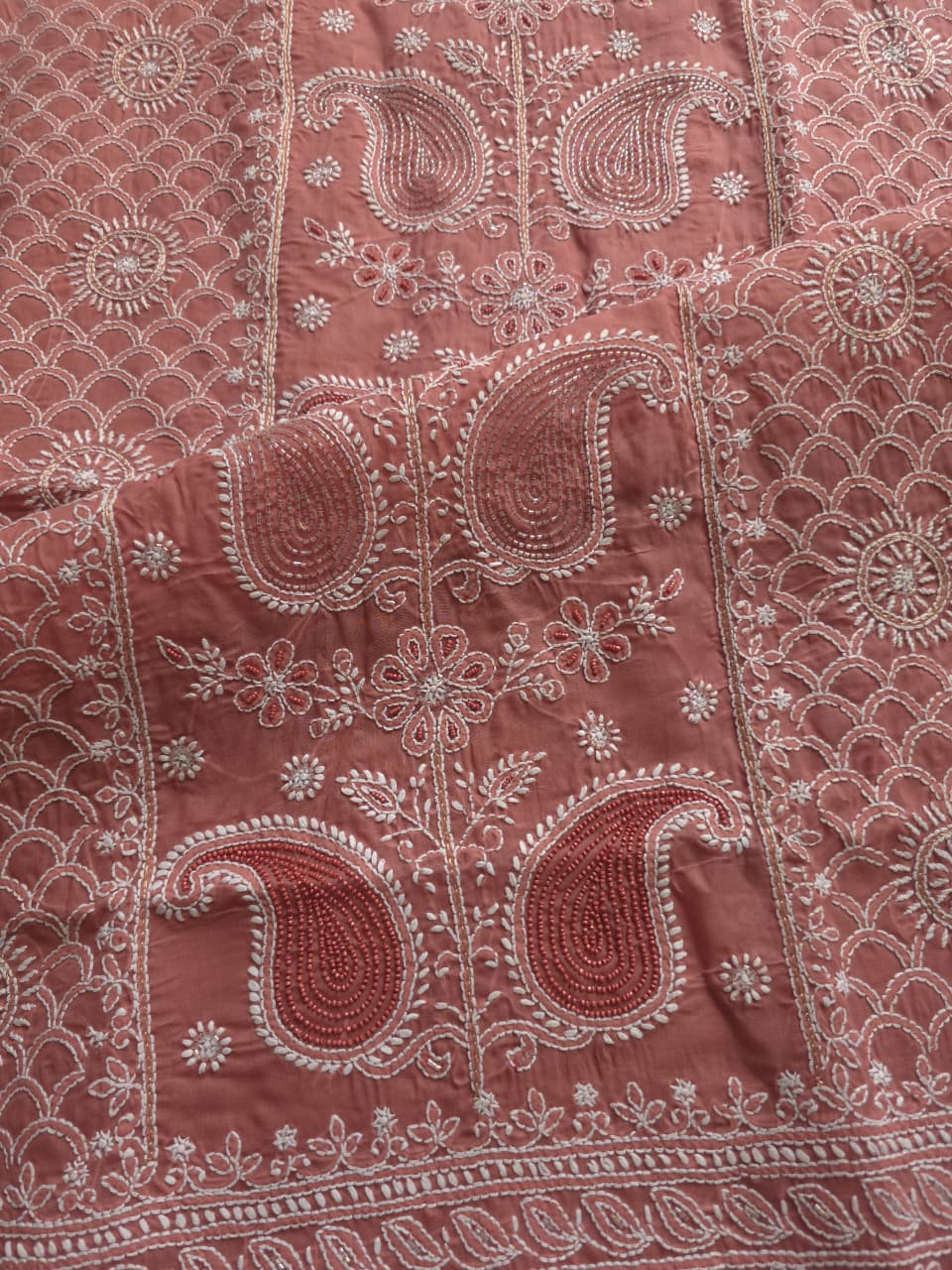 Cotton Full set with fine handwork and add on