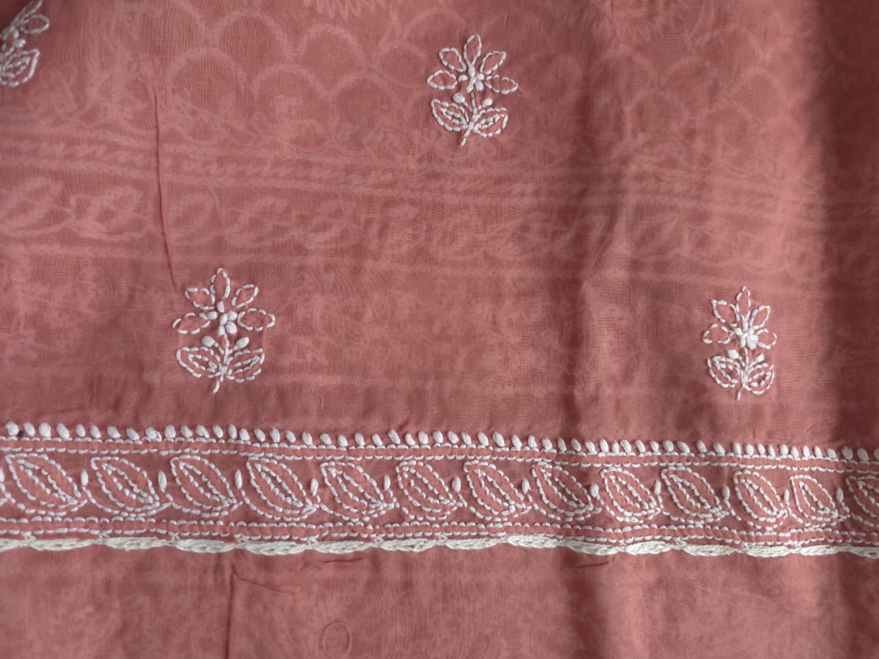 Cotton Full set with fine handwork and add on