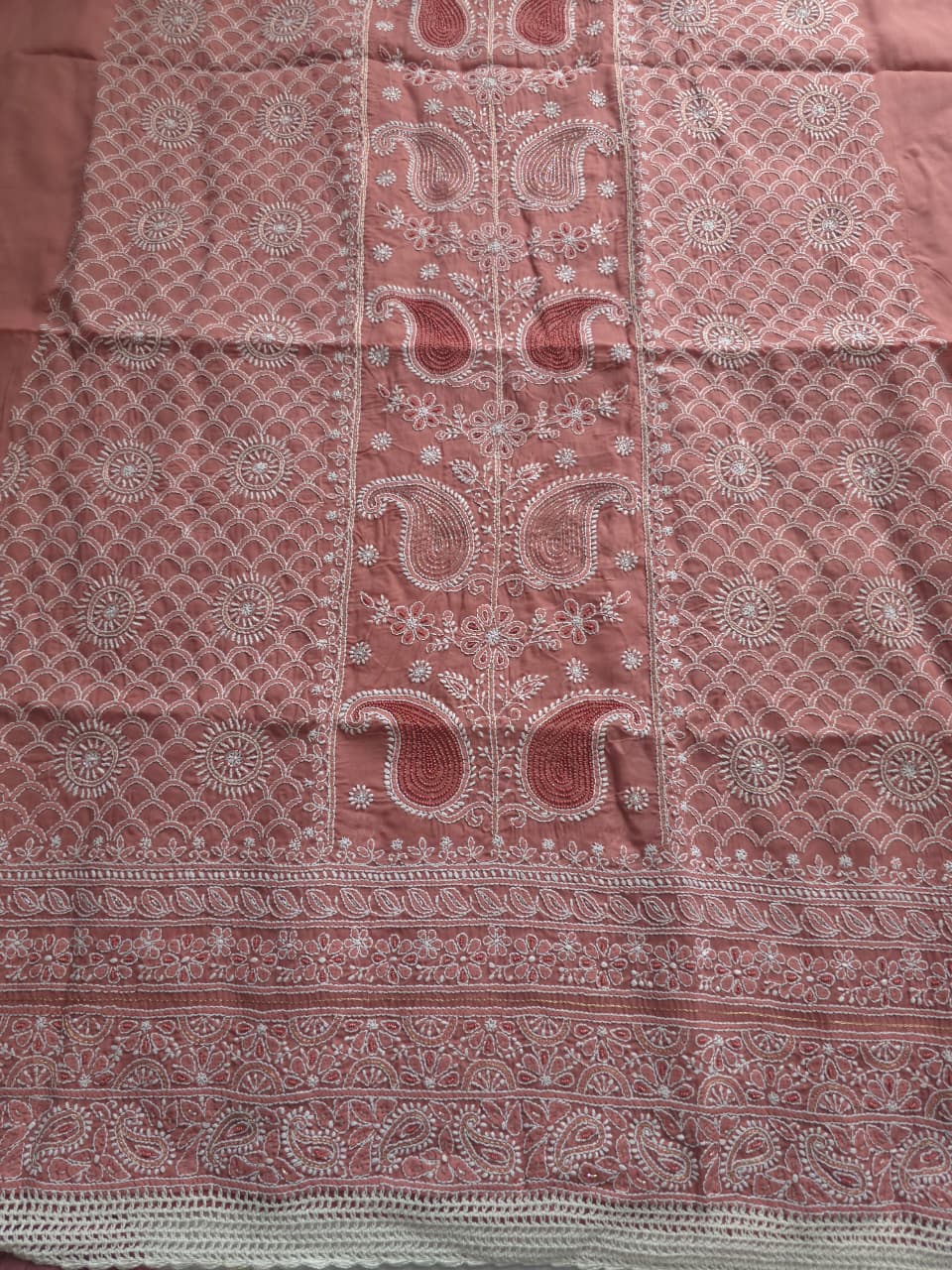 Cotton Full set with fine handwork and add on