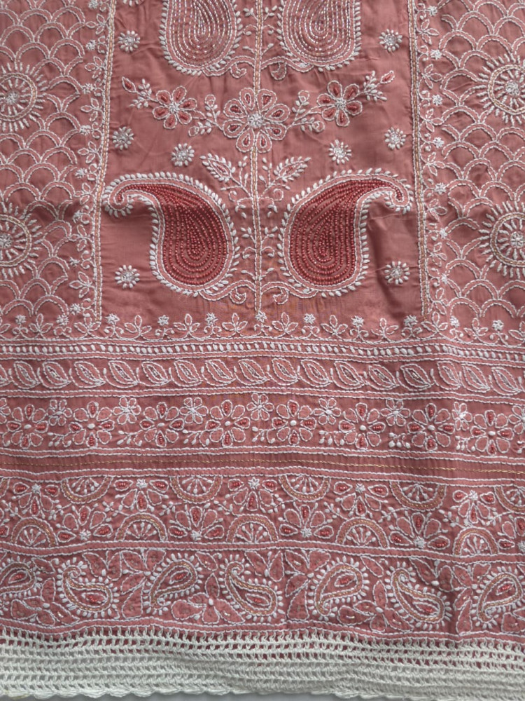 Image of Cotton Full set with fine handwork and add on