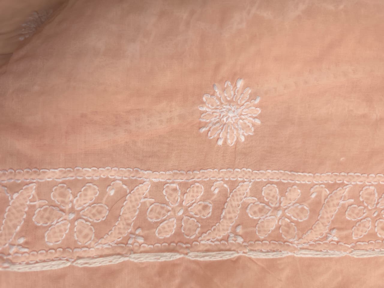 Peach Full set with Gorgeous Handwork and embellishments
