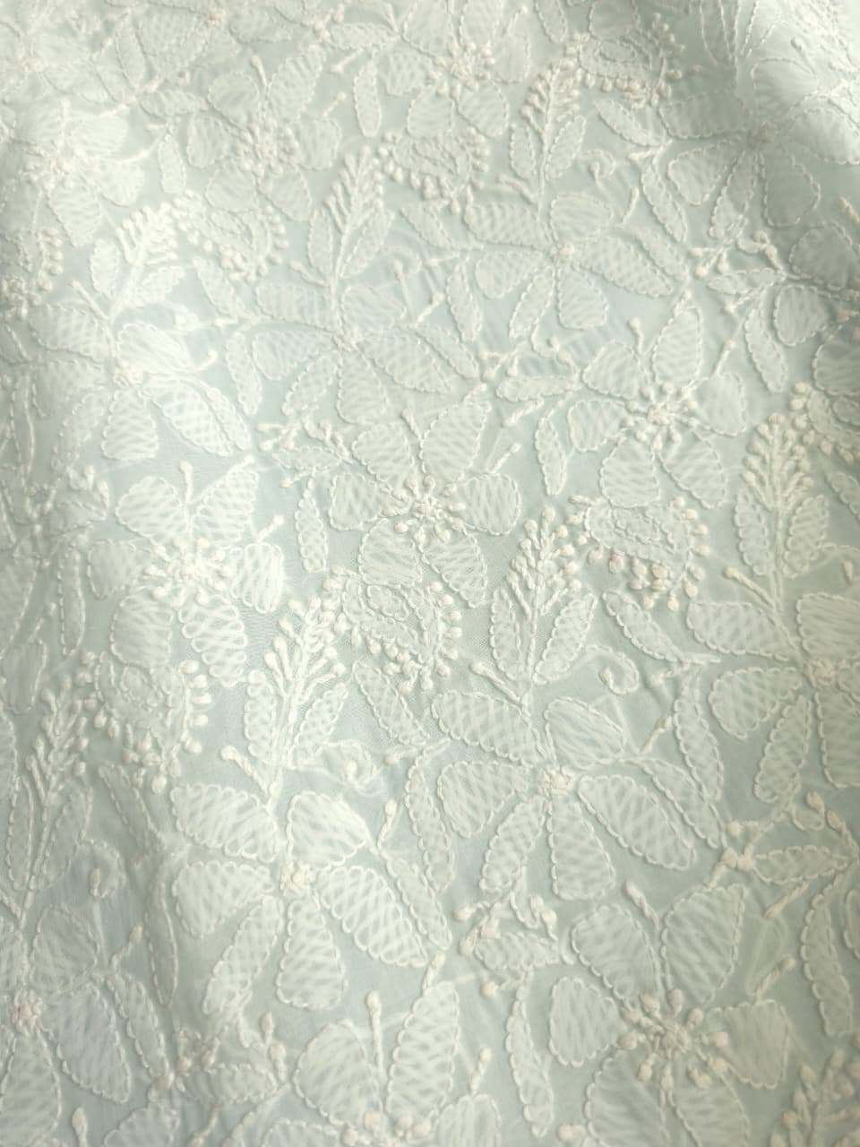 Pastel Mint Green cotton full set with Daraz and jaalwork