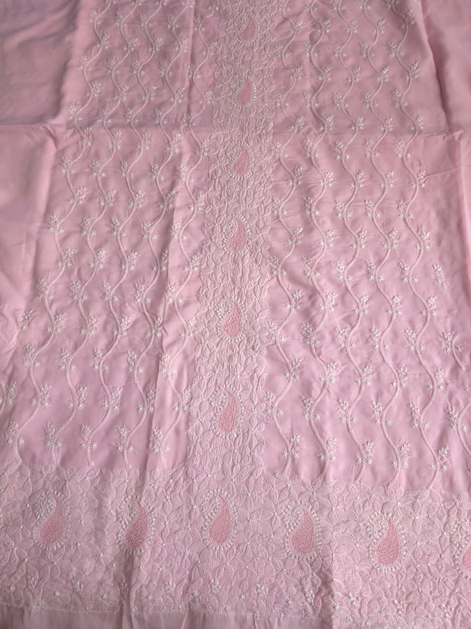 Baby Pink set with handwork chikankari jaalwork  jaaliwork