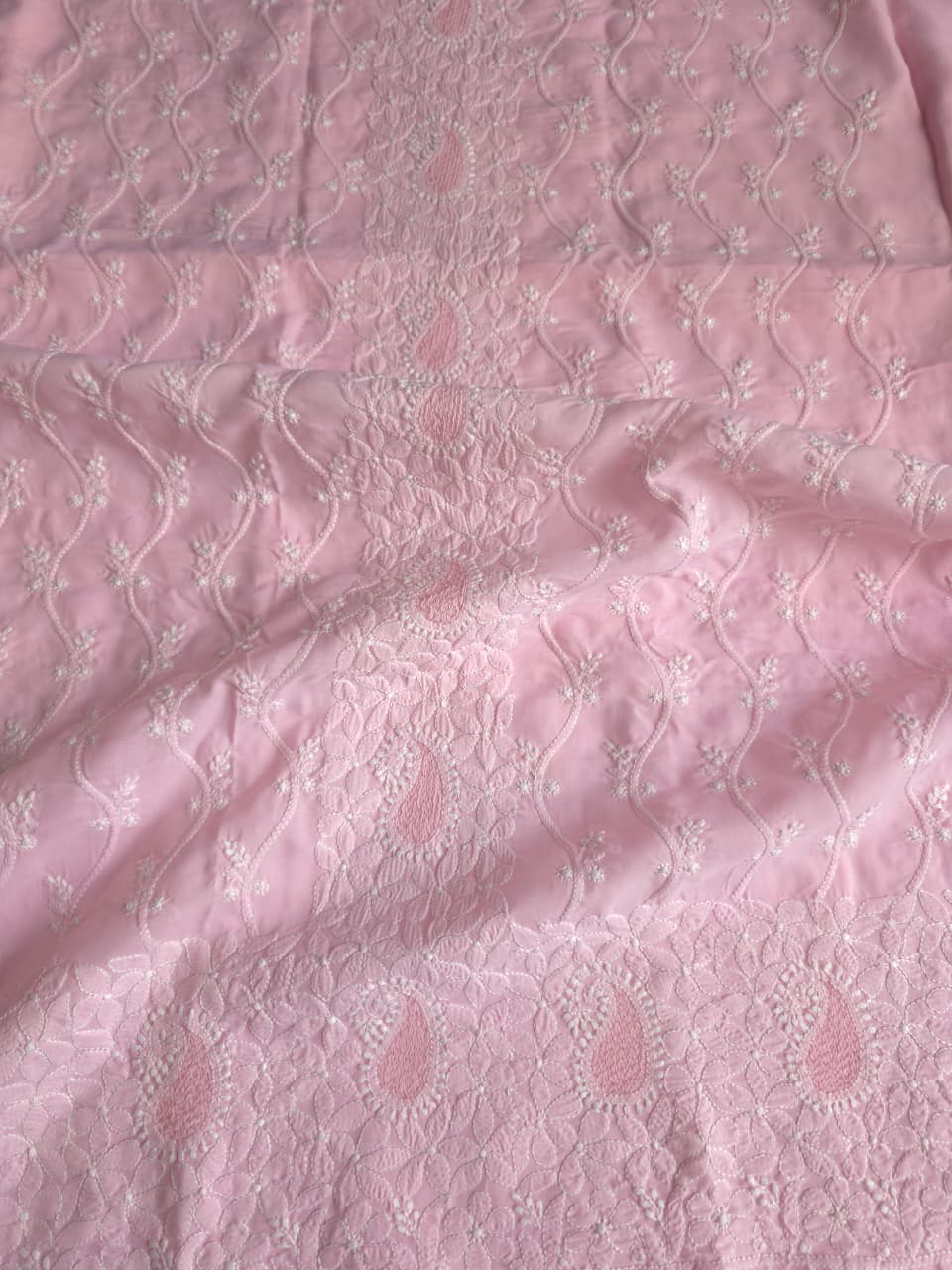 Baby Pink set with handwork chikankari jaalwork  jaaliwork