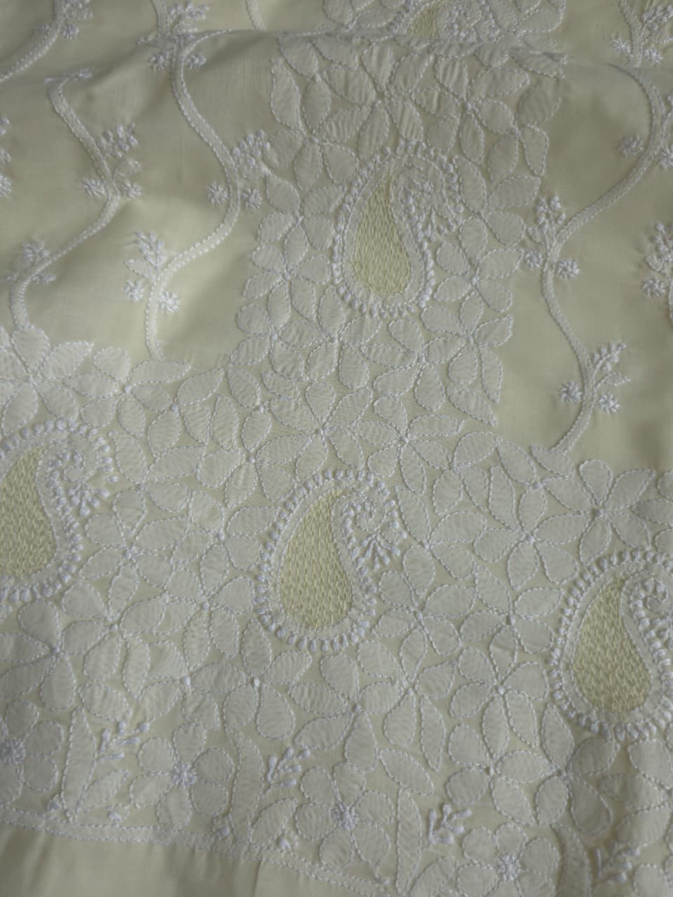 Cream color full set with handwork chikankari and Jaaliwork