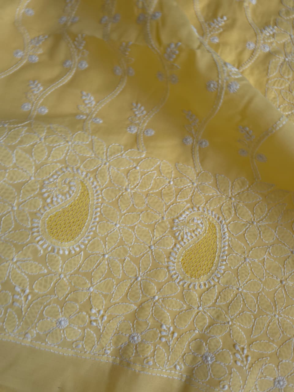 Yellow Full set with Handwork chikanakri  Jaaliwork