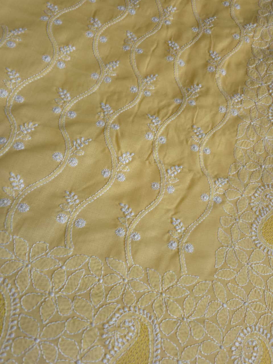 Yellow Full set with Handwork chikanakri Jaaliwork