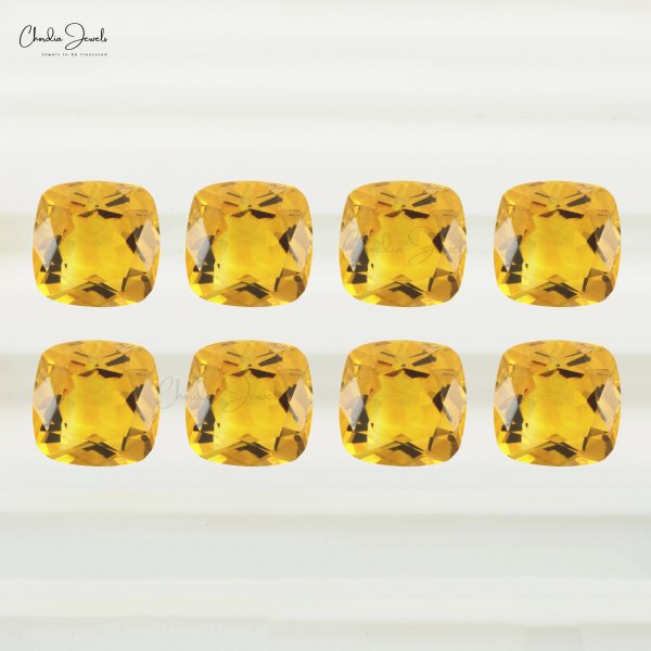 Wholesale Price 7x9 MM Oval Shape Genuine Citrine Gemstone Calibrated Cabochon Faceted Cut Citrine Yellow Gems