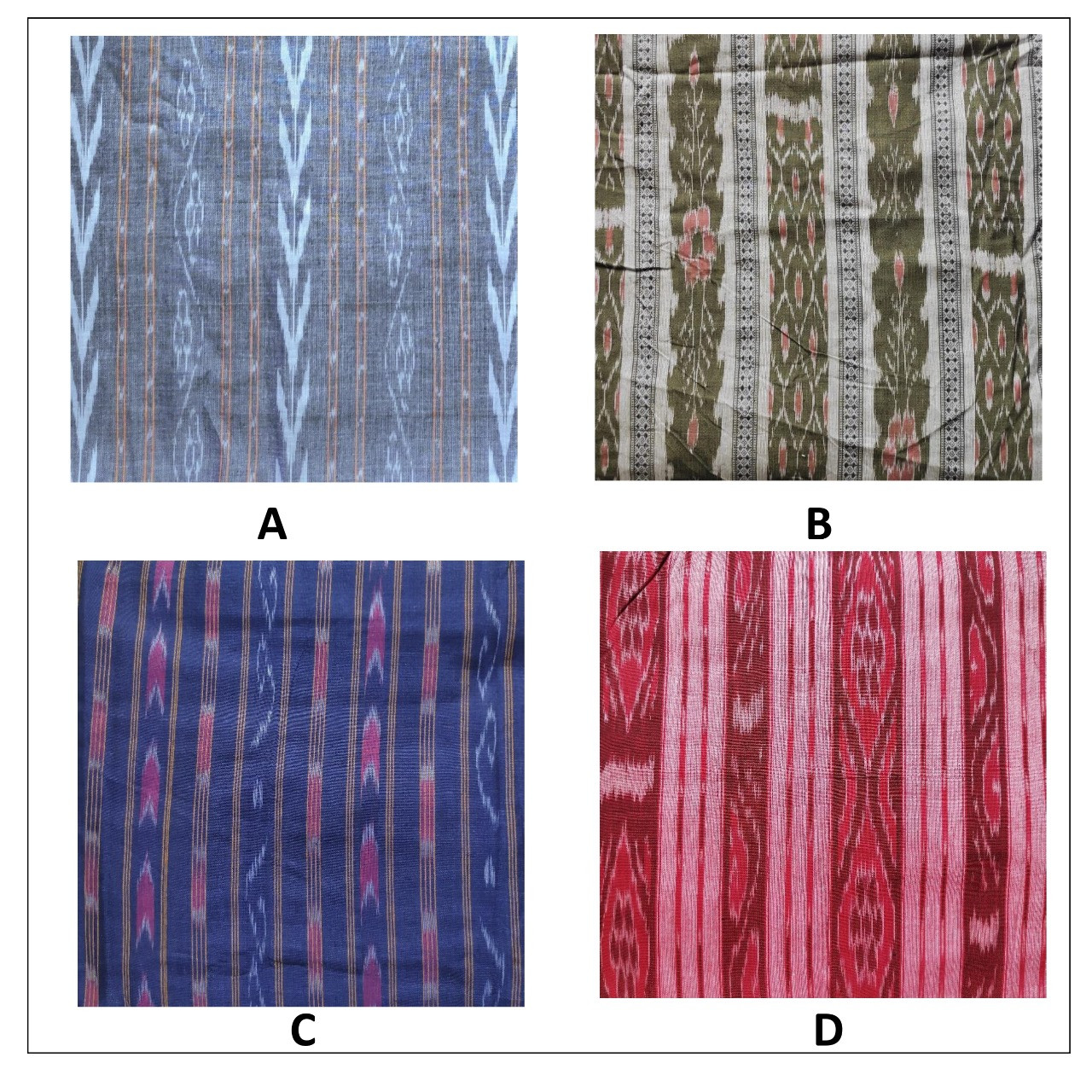 Red Sambalpuri skirt with crop top