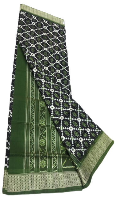 Green handwoven pasapalli silk saree