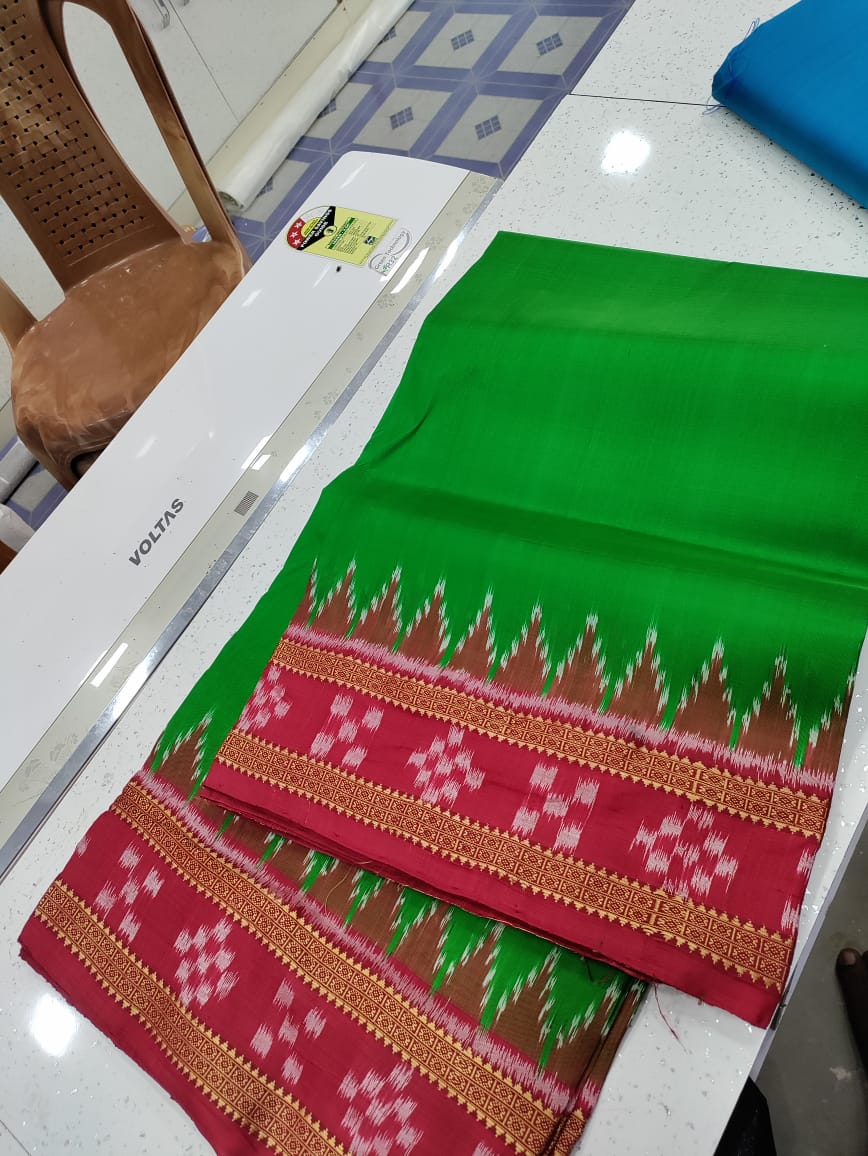 Green Pasapalli Border khandua silk saree