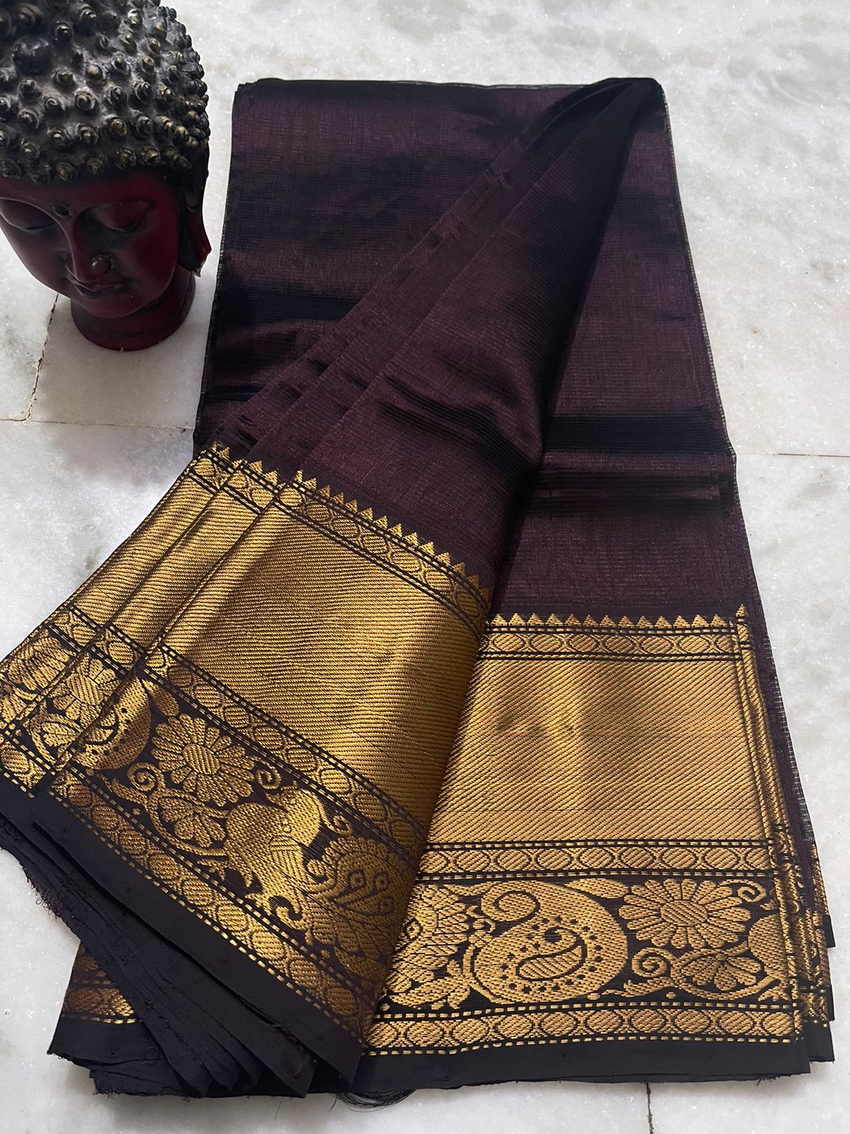 Black mangalagiri Pattu saree