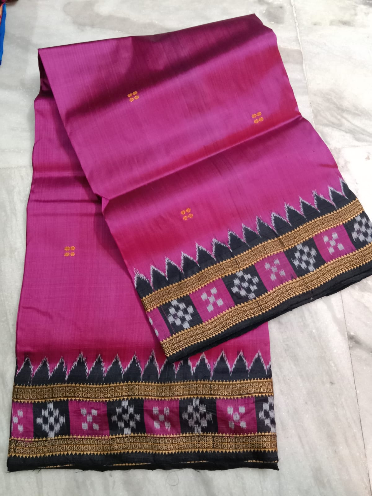 Pink pasapalli border khandua pata saree