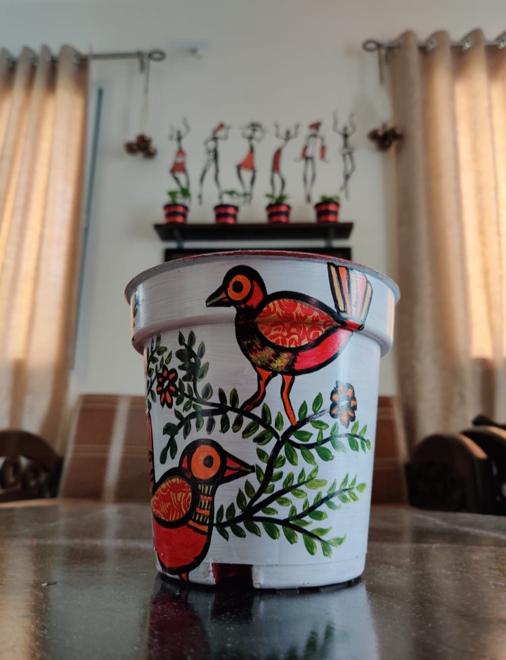 Free style art hand painted planter