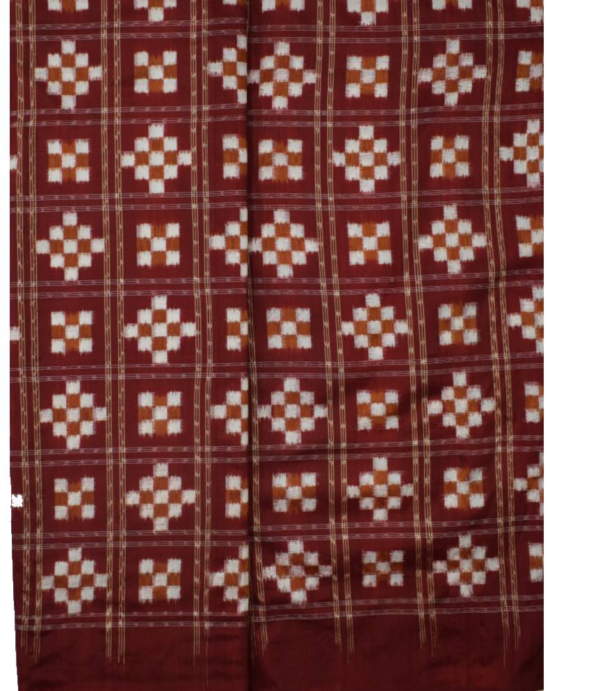 Maroon Pasapali Silk Fabric
