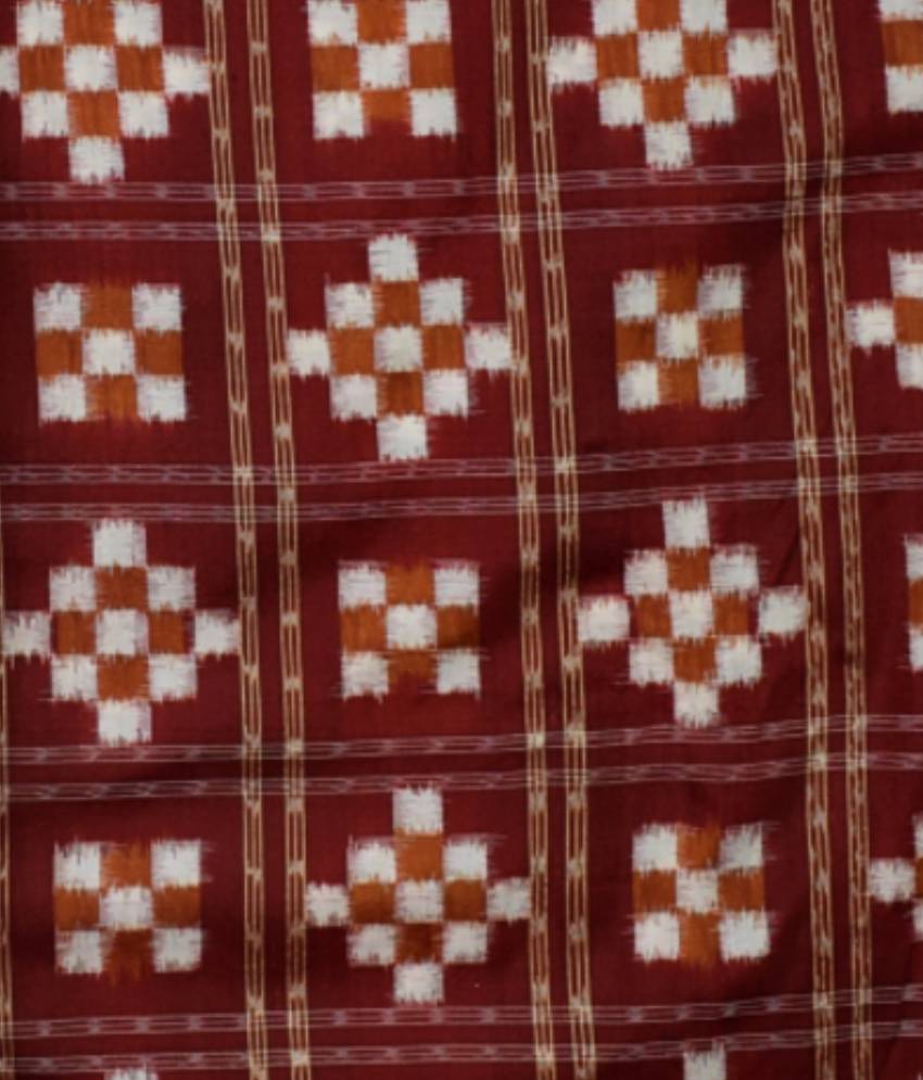 Maroon Pasapali Silk Fabric