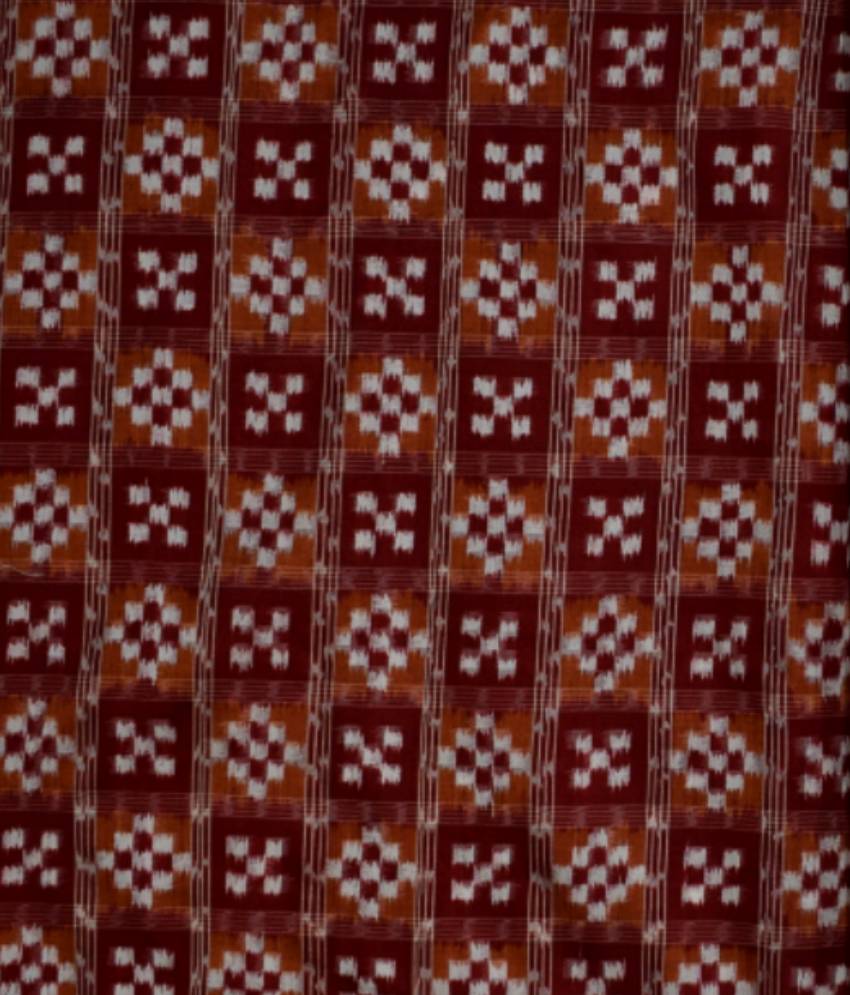 Brown Pasapali Silk Fabric
