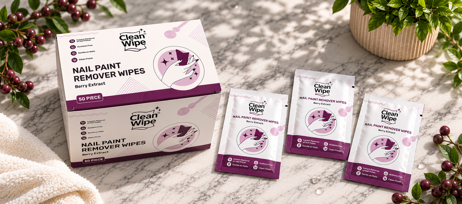 Nail Polish Remover Wipes Manufacturer, cleanwipe