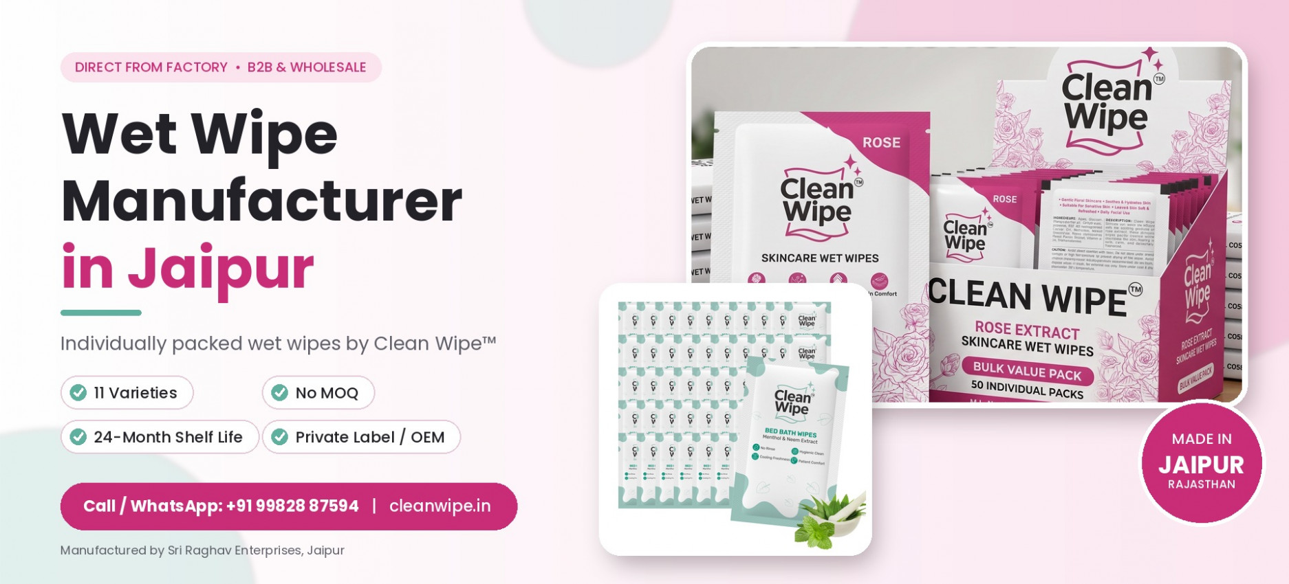 Wet Wipe Manufacturer in Jaipur