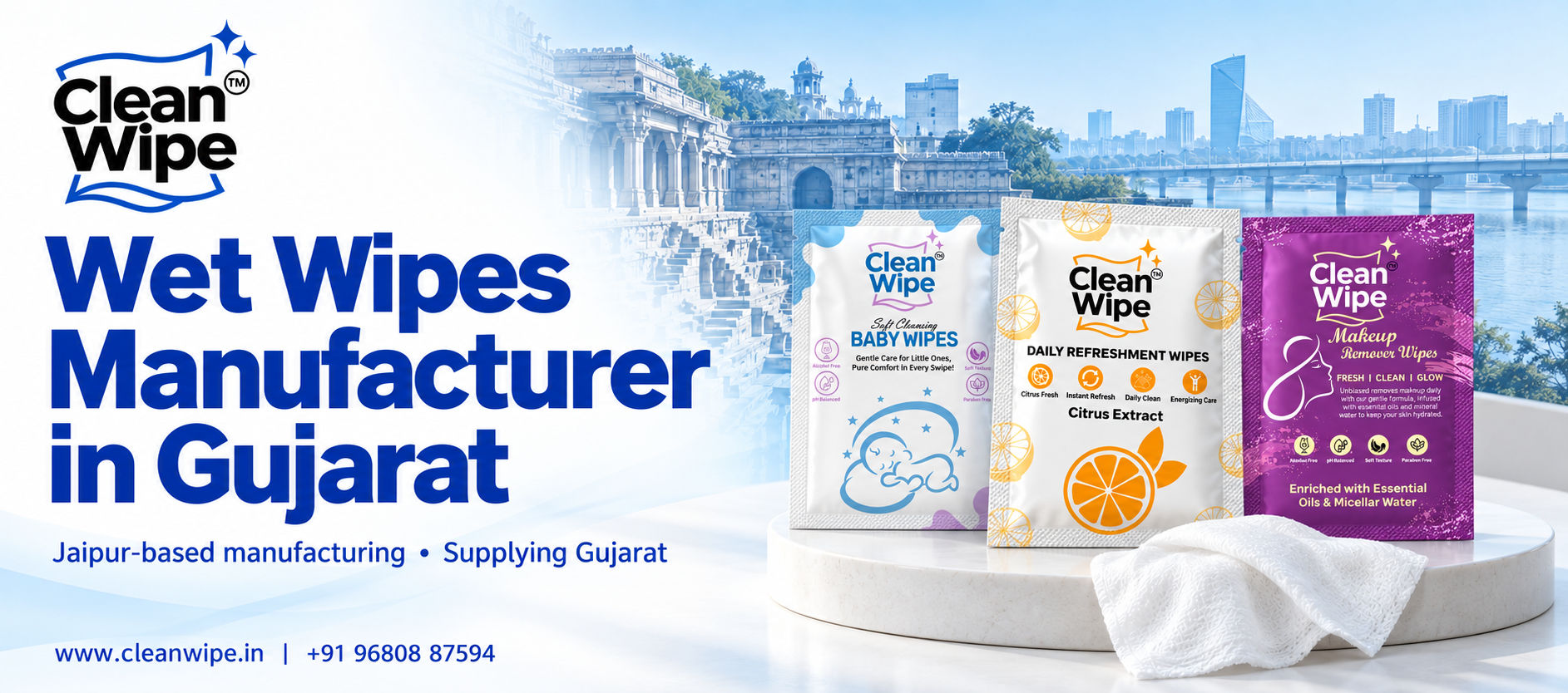 Wet Wipes Manufacturer in Gujarat, Wipes Manufacturer Surat, Rajkot