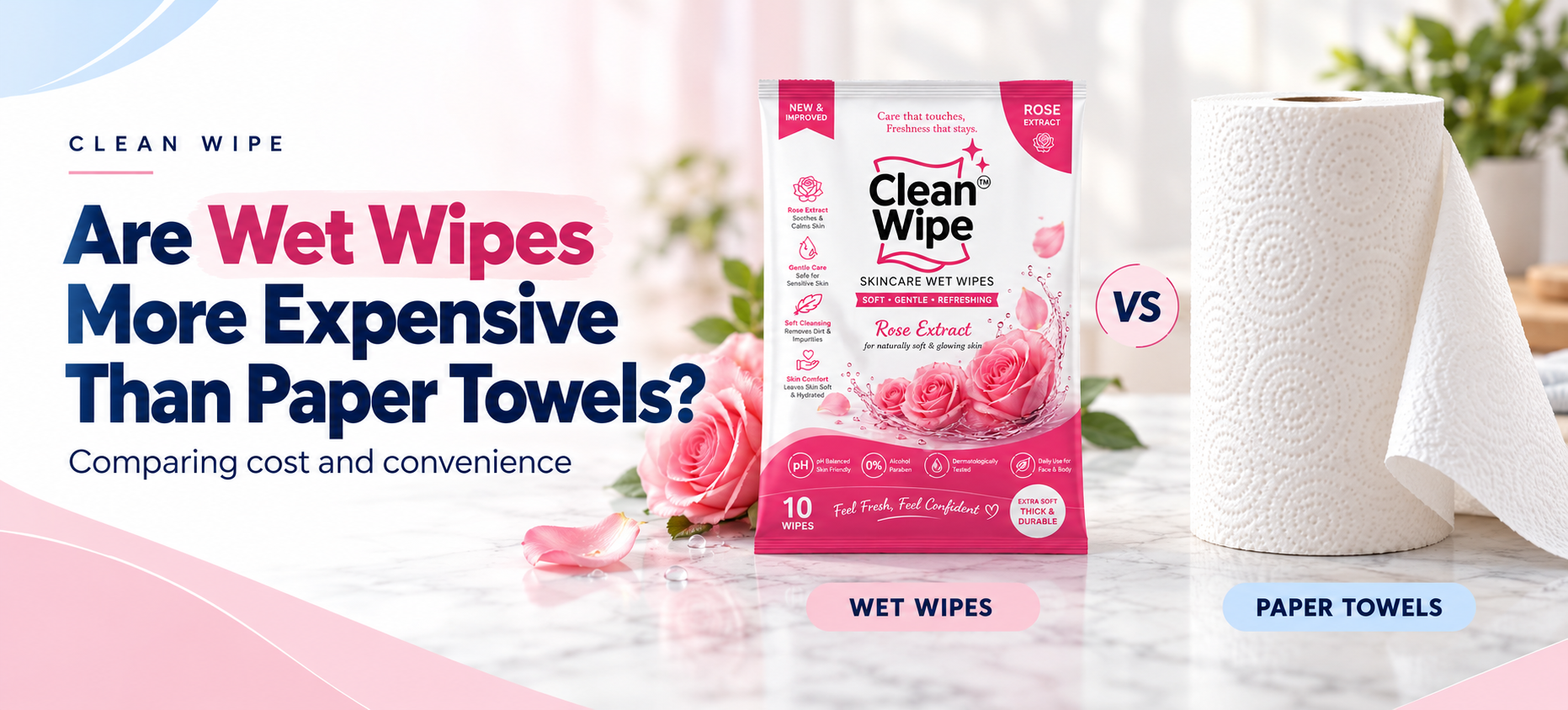 Are Wet Wipes more expensive than paper towels