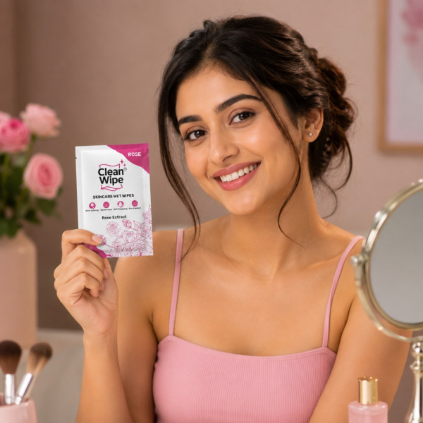 Skincare Rose Extract Wet Wipes
