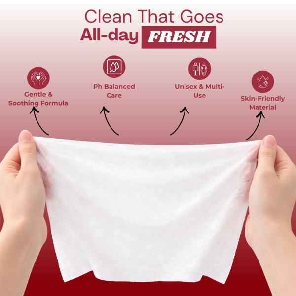 Unisex Personal Hygiene Care Wipes