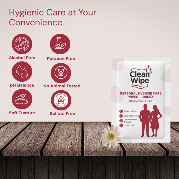 Unisex Personal Hygiene Care Wipes