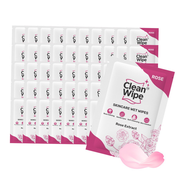 Skincare Rose Extract Wet Wipes