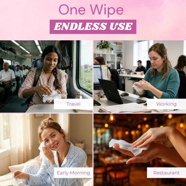 Skincare Rose Extract Wet Wipes