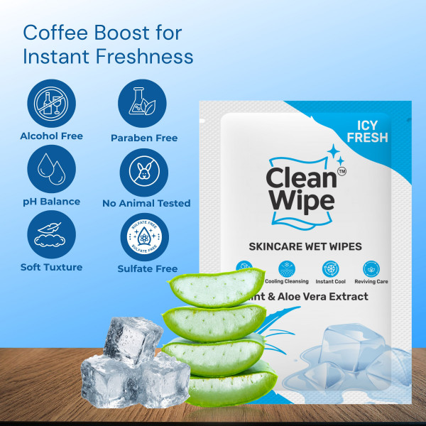 Mint & Aloe Vera Ice Fresh Wet Wipes