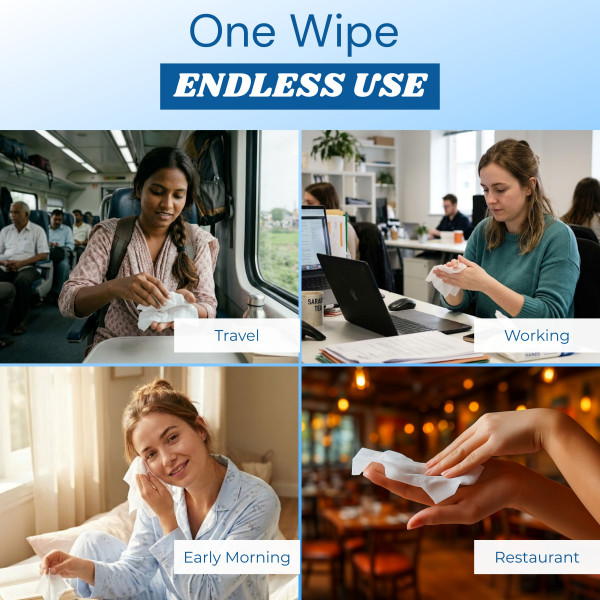 Mint & Aloe Vera Ice Fresh Wet Wipes