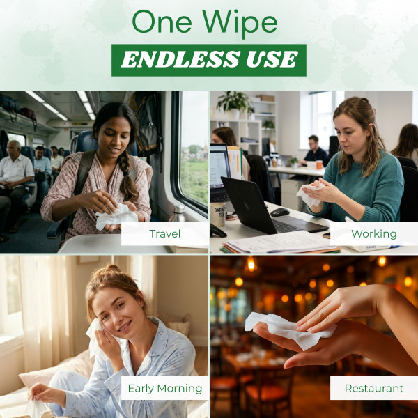 Matcha Tea & Aloe Vera Wet Wipes