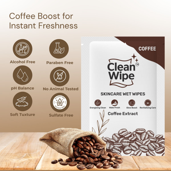 Coffee Extract Wet Wipes