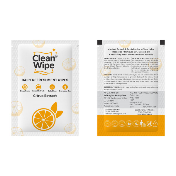 Citrus Extract Wet Wipes