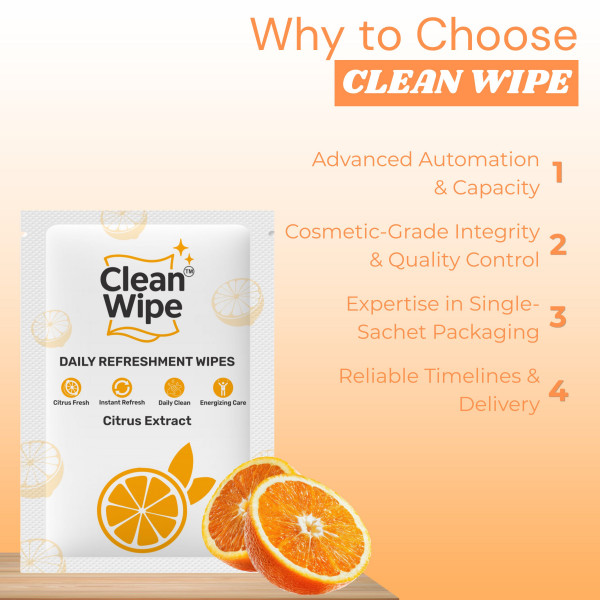 Citrus Extract Wet Wipes