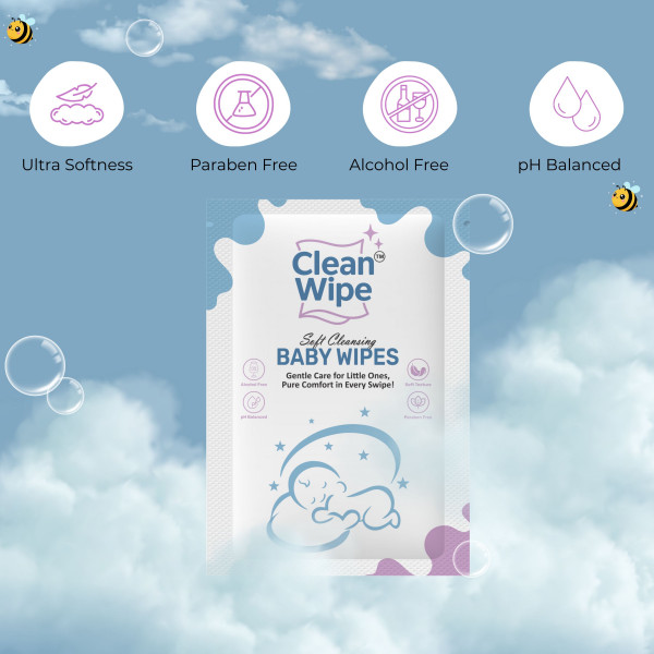 Baby Wipes With Jojoba & Almond Oil